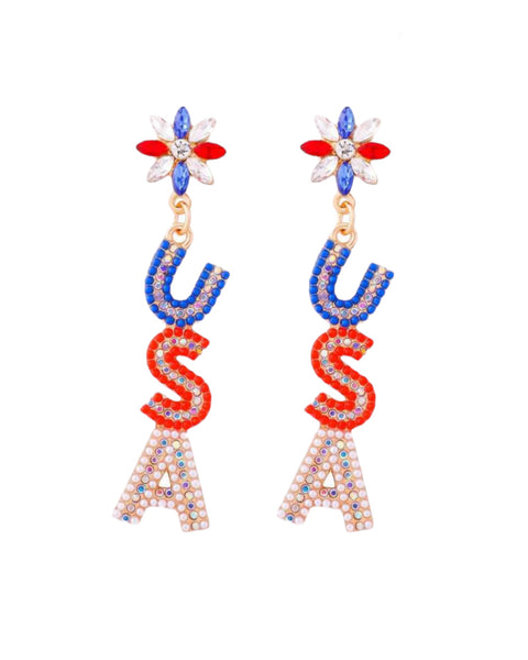 USA Earrings - House of Barvity